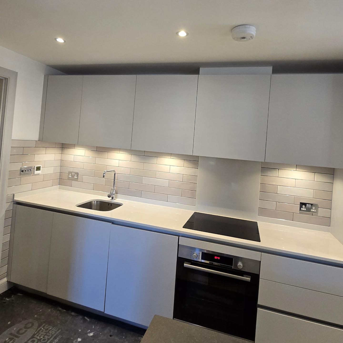 Completed modern kitchen installation